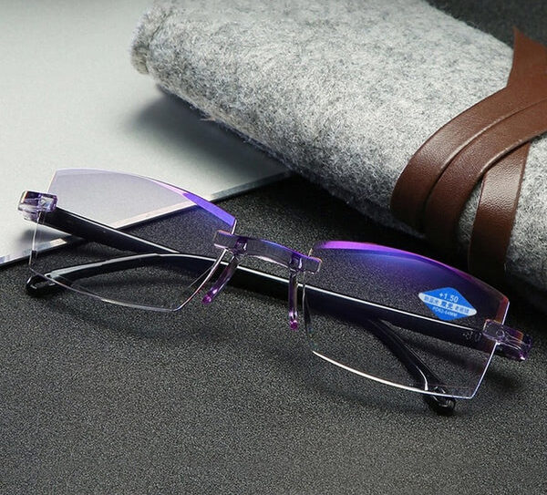 Óculos 2V Pro com armação leve e lentes anti-reflexo
